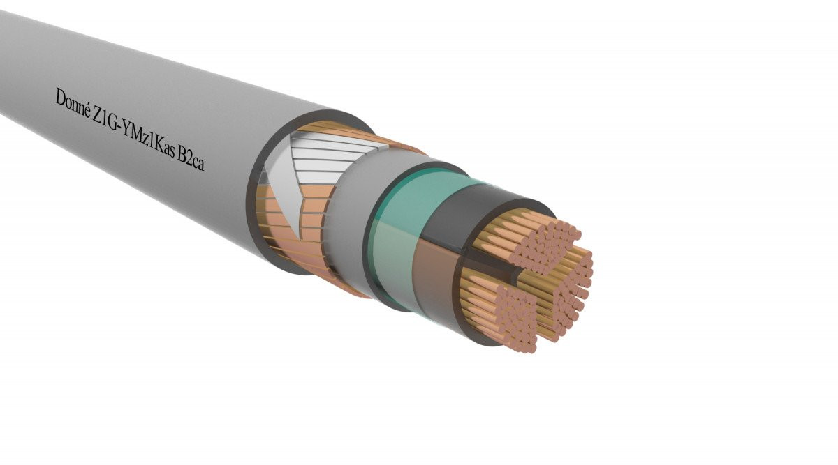 Donné Z1G-ymz1kas b2ca installatiekabel 3x120mm² koper b2ca 1M D33211NN