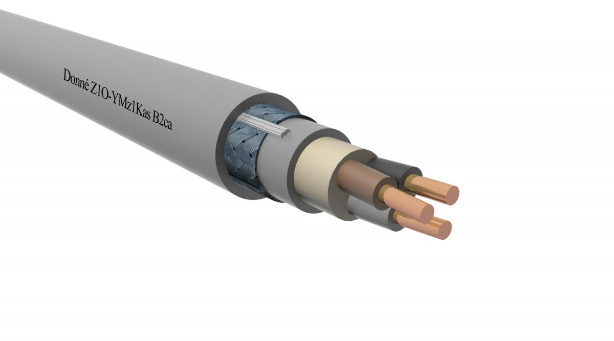 Donné Z1o-ymz1kas b2ca installatiekabel 2x4mm² koper b2ca 1M D33167NN