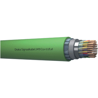 Draka 2400 cca signaalkabel 19x2x0,8MM groen 830457NN