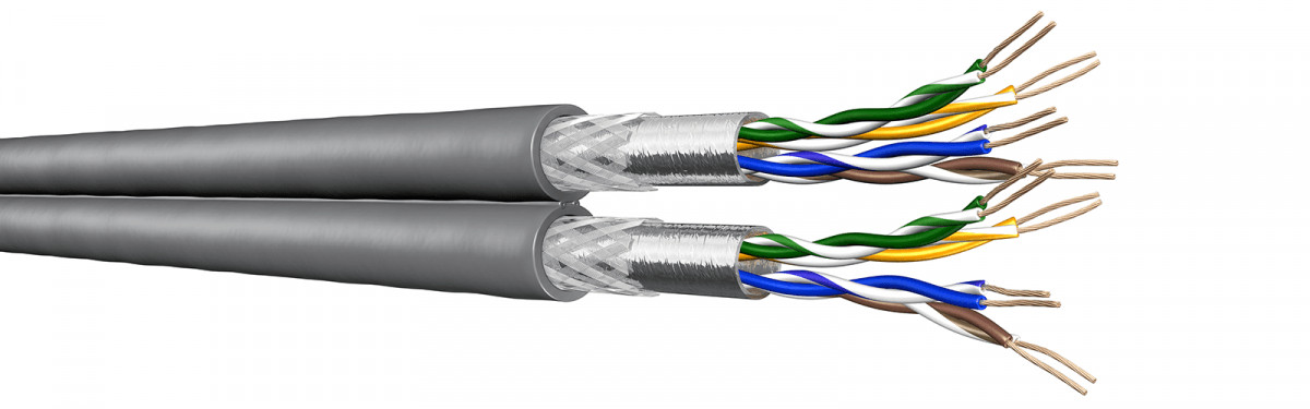 Draka Uc300 HS24 cat.5e SF/utp LSHF dca grijs 2x(4x2x24) awg