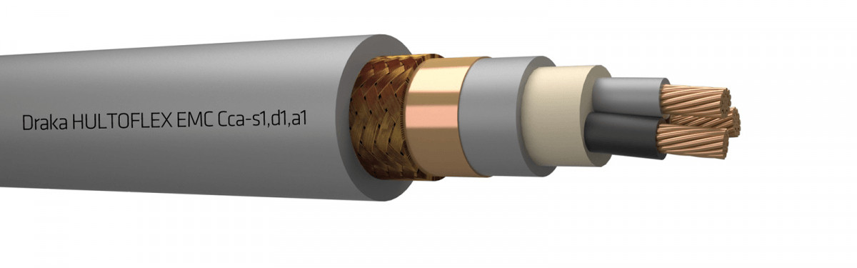 Draka Hultoflex emc cca installatiekabel 3x70mm² koper cca 1M 824783NN