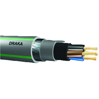 Draka Eo-ymekhaszh-SS installatiekabel grijs/groen 4x6+4x0,75/6MM²
