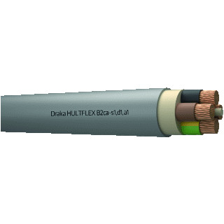 Draka Hultflex XS b2ca installatiekabel grijs 4G25MM² 833607NN
