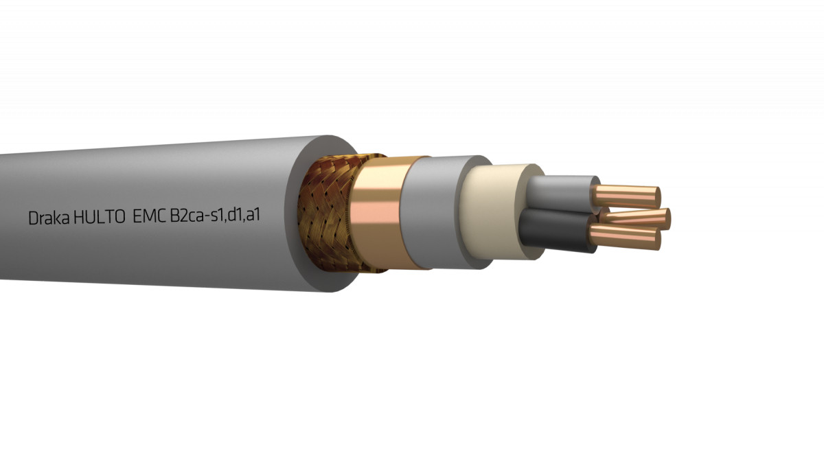 Draka Hulto emc b2ca installatiekabel 3x1,5MM² grijs 833378NN