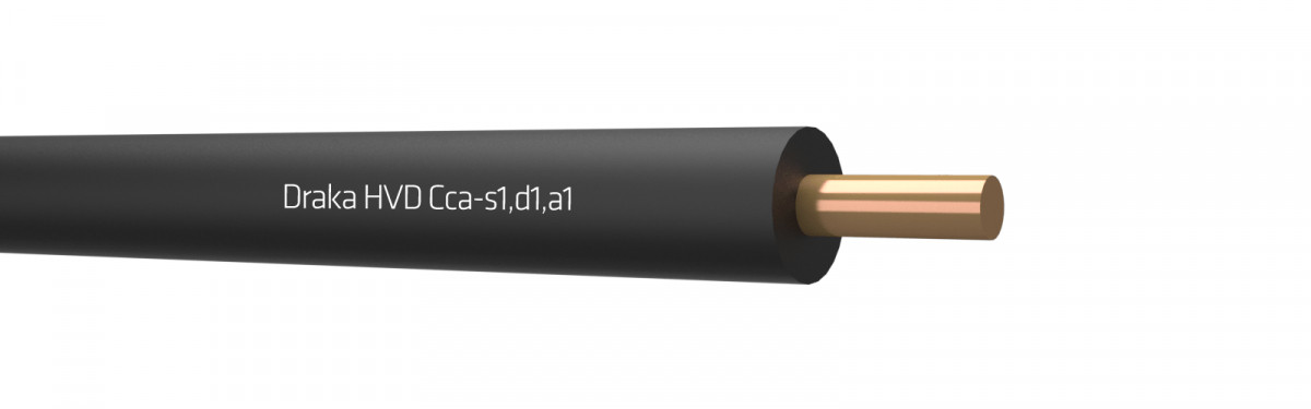 Draka HVD b2ca installatiedraad 25MM² zwart