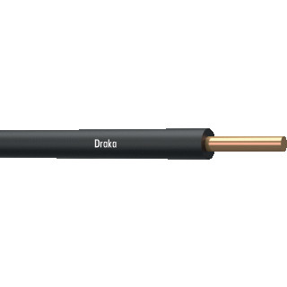 Draka HVD cca installatiedraad 6MM² zwart 821607D3