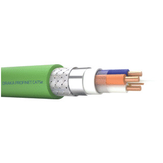 Draka Ics ie FC inst cat.5e PVC GN 2x2x22/1 awg