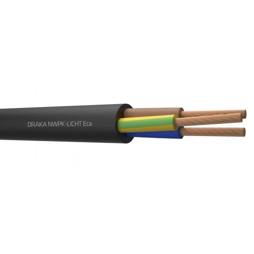 Draka NWPK-licht mantelleiding 3G1MM² rubber ring