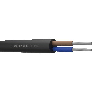 Draka NWPK spec eca mantelleiding 2x6mm² rubber eca 1M 820735NN