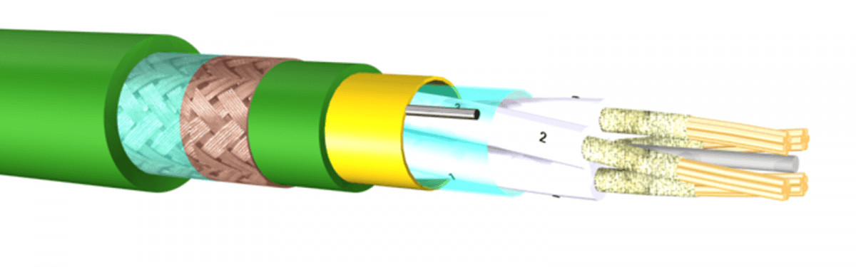 Draka Shipline plus bioi scheepsvoedingskabel 2x2,5MM² copolymeer thermoplastisch groen 125125H5 RL