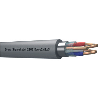 Draka 2800 signaalkabel afg dca grijs 2x2x0,8MM