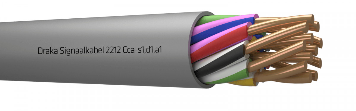 Draka 2200 cca signaalkabel grijs 12x0,8MM 828089NN