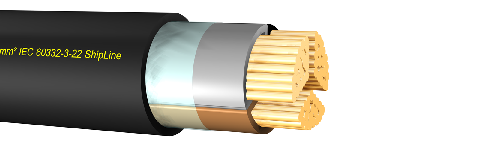 Draka Shipline ti scheepsvoedingskabel 2x10mm² copolymeer thermoplastisch zwart 124845NN len