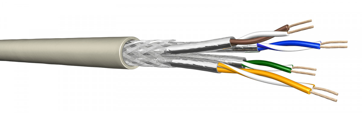 Draka Toughcat cat 7 S/FTP LSHF-FR grijs