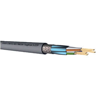 Draka Uc300 26 cat5e U/utp patch LSHF grijs 4x2x26 awg - 500MTR