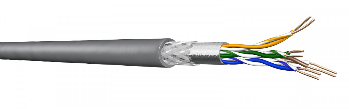 Draka Uc300 HS24 cat.5e SF/utp LSHF dca grijs 4x2x24 awg