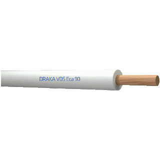 Draka VDS 90°C eca montagesnoer 1,5MM² wit 832770D3