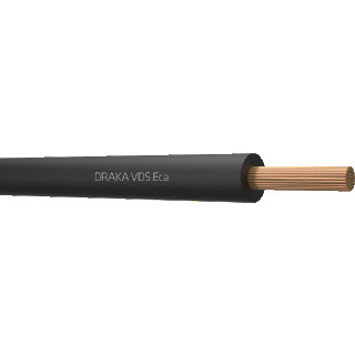 Draka VDS eca montagesnoer 1,5MM2 zwart 800921D3