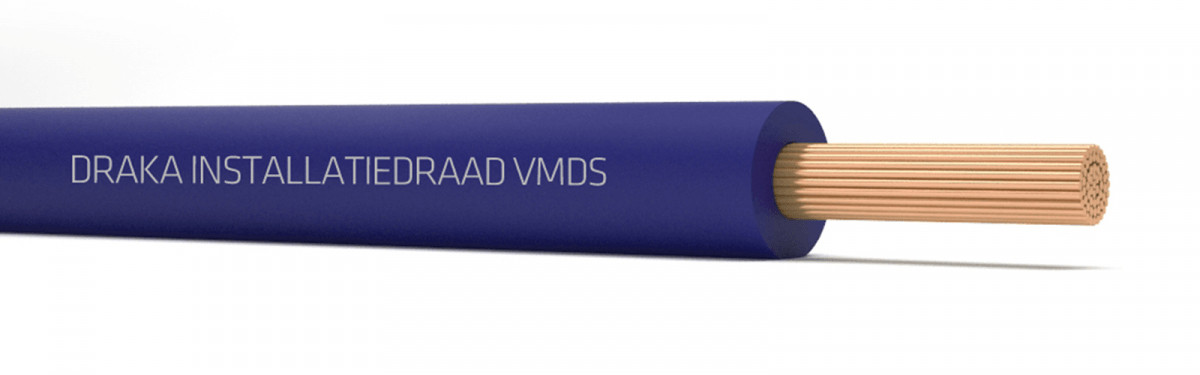 Draka VMDS montagedraad 1x1mm² PVC 70°C kleurloos 100M 109722D3