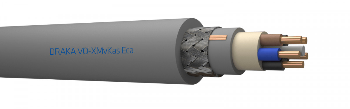 Draka Vo-xmvkas eca installatiekabel 5x1.5MM² eca polyolefine 90°C 100M ring 826737F3