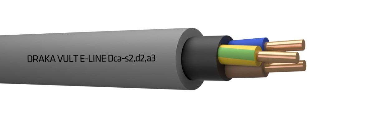 Draka VULT Vult E-line dca 0,6/1KV GY# 3G1,5 MM²