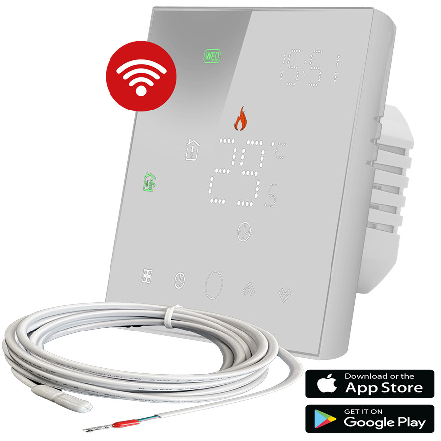 DRL E-Comfort Thermostaat Wifi met temperatuur sensor wit