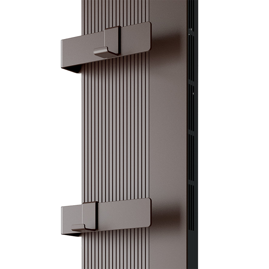DRL E-Design Mikado handdoekbeugels en haken 2 stuks. metaal brons