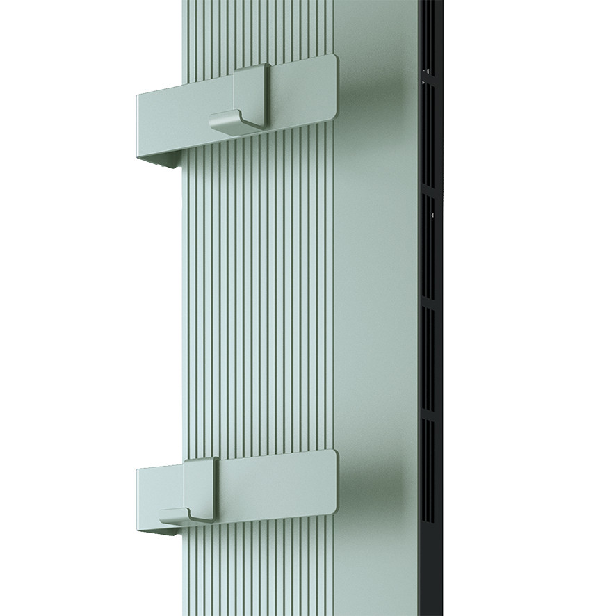DRL E-Design Mikado handdoekbeugels en haken 2 stuks. metaal salie