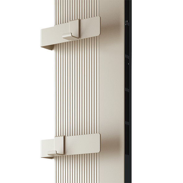 DRL E-Design Mikado handdoekbeugels en haken 2 stuks. metaal zand