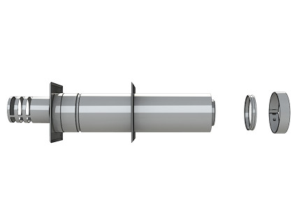 DRU GEVELDOORVOER RVS 150/100