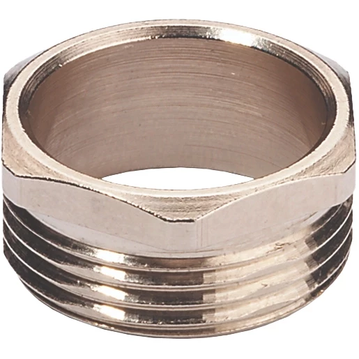 Drukschroef, messing vernikkeld M25