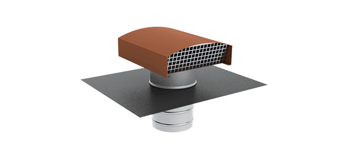 Duco flex Dakdoorvoer compact D125 – terracotta