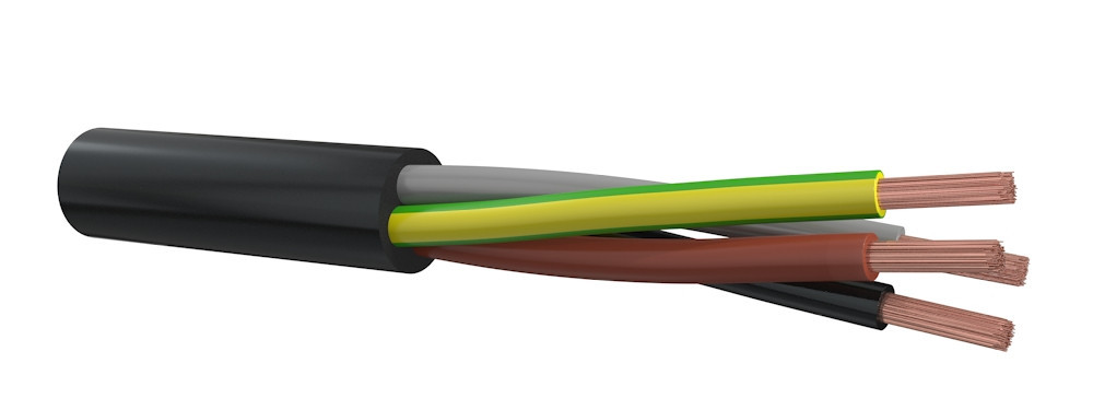 Dynamic H05VV-F Eca H05VV-F 4G1,5 MM² eca - zwart
