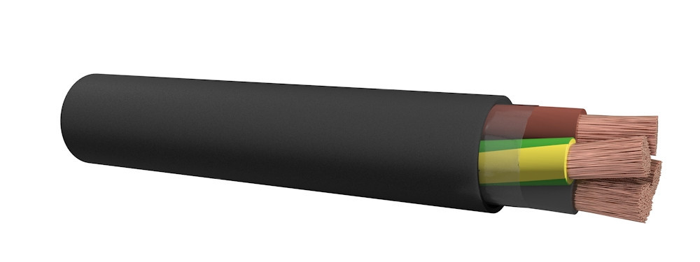 Dynamic Halogeenvrije scheepskabel XZ1-K 0,6/1 KV 3x4 MM²