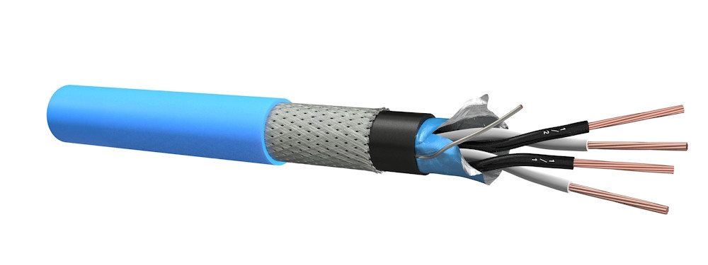 Dynamic Instrumentatiekabel Dca Type 03 - re-2X(ST)Y-GSWB-Y 1x2x1,3 MM² dca-S3, D2, a3 - blauw