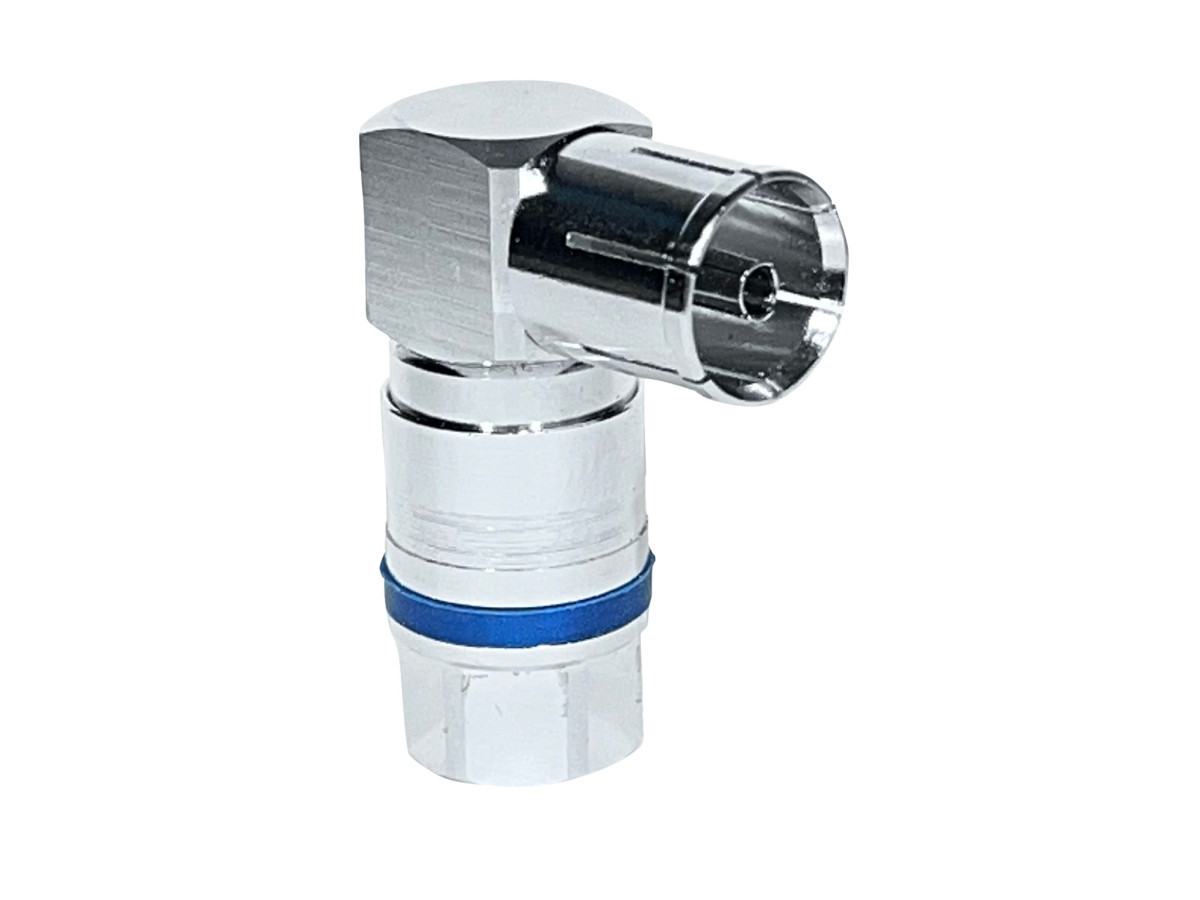 Dynamic Multimedia Kokwi / V5 coax push-on connector iec female - haaks - set van 5 stuks