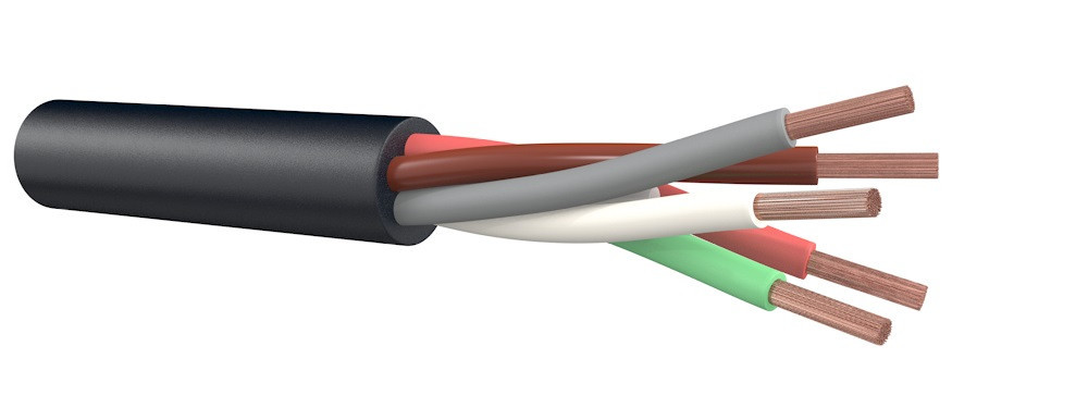 Dynamic Trailerkabel FLYY 4 X 1,5 MM² zwart