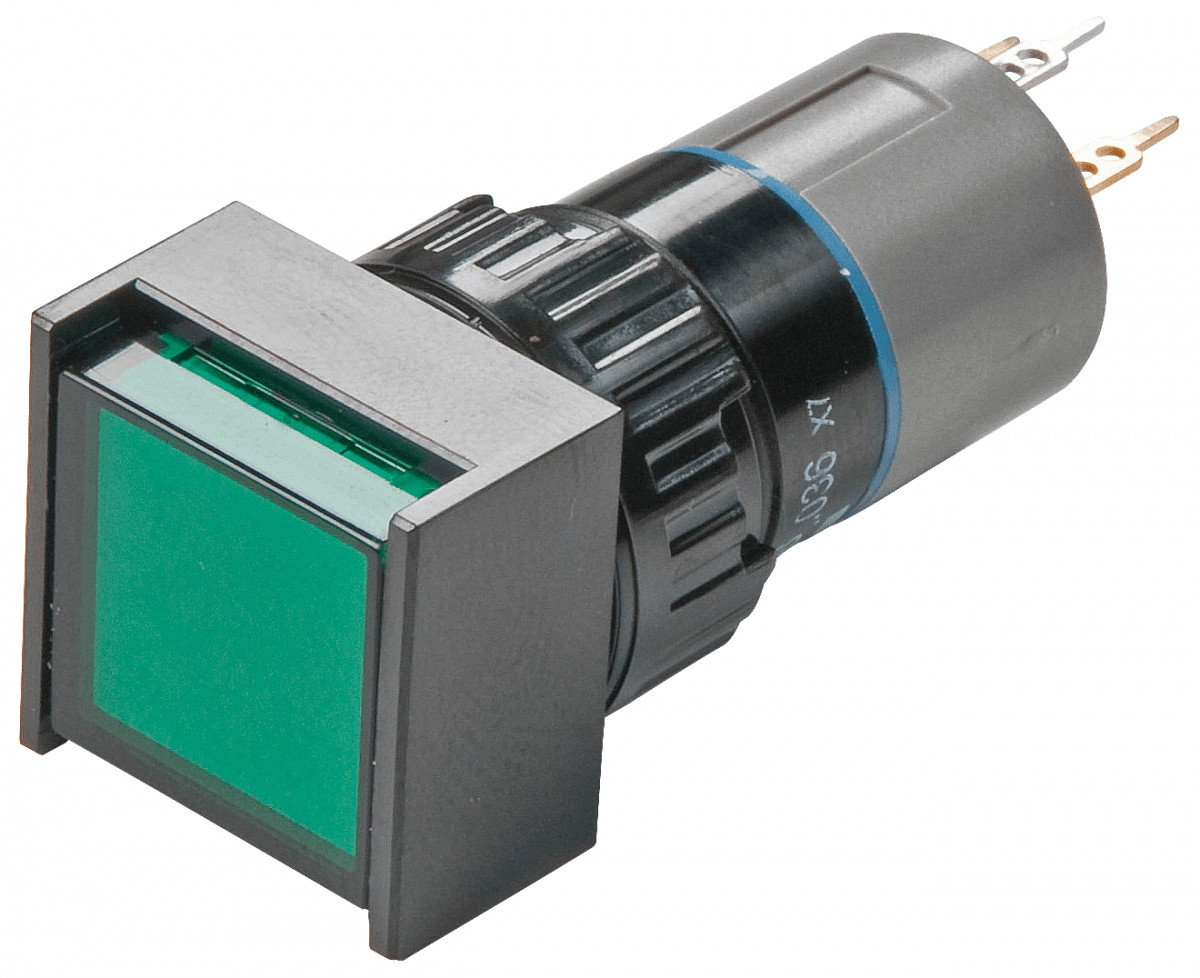 Eao Drukknop 18x18 puls 1M+1V verlicht