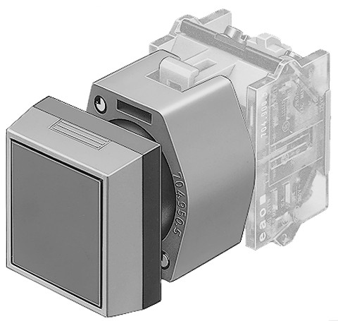 Eao Drukknop frontelement 30x30 puls Eao Drukknop frontelement 30x30 puls