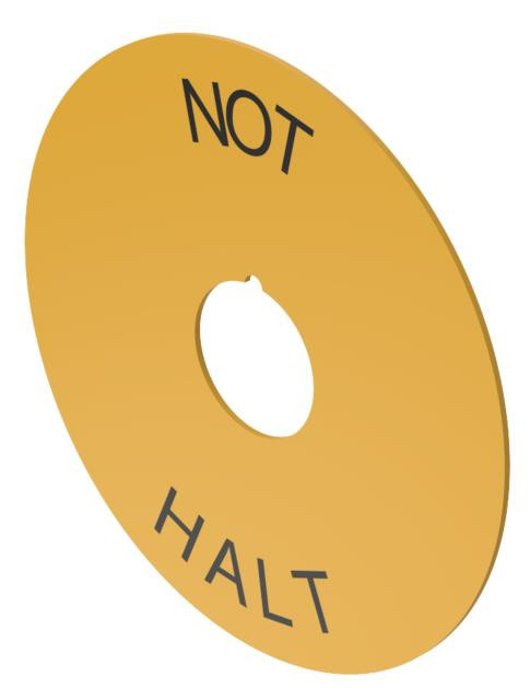 EAO Serie 04 Tekstplaat 60MM not-halt