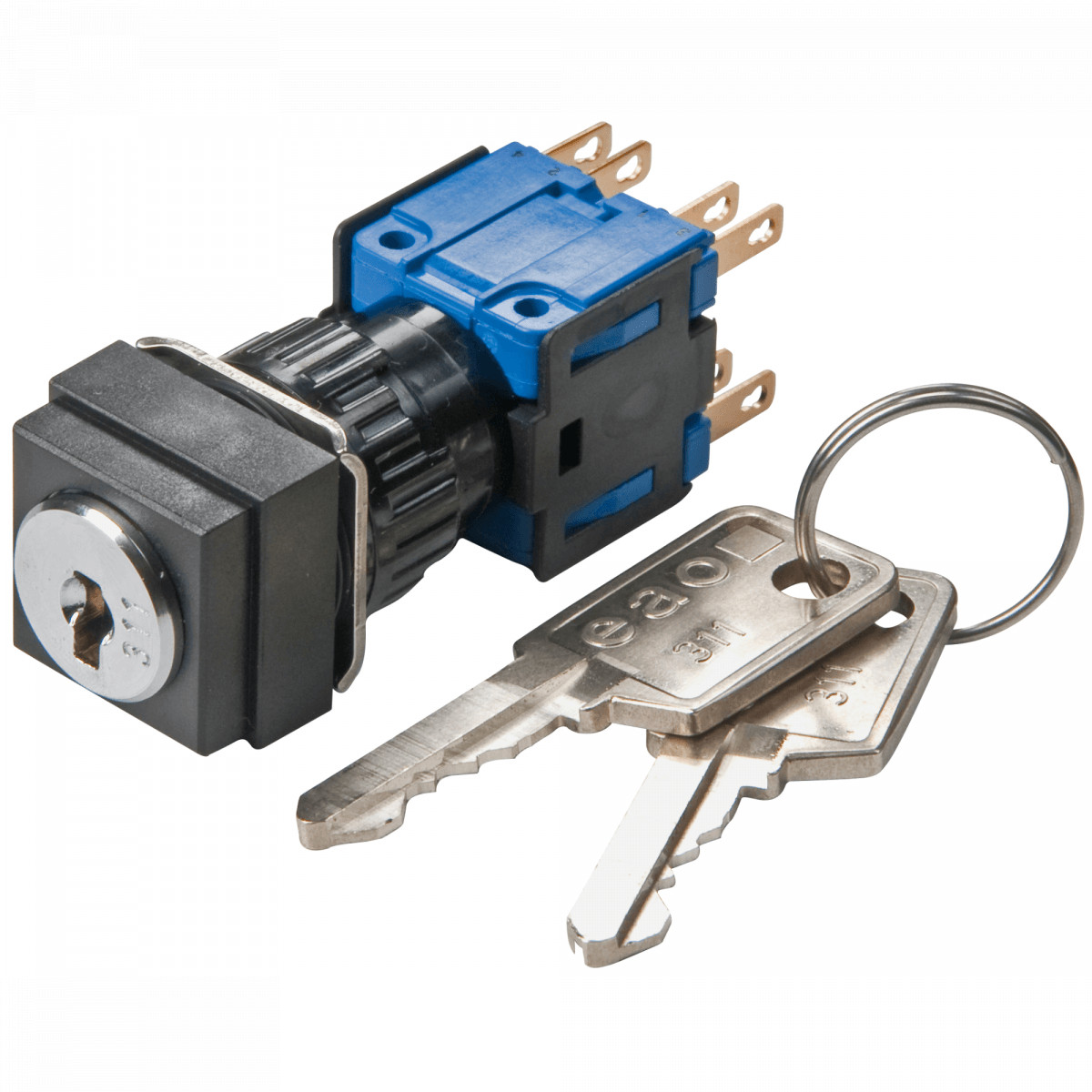 Eao Keylock switch 3 positions main-0-main spe 2nc+2no ST/PT 18X