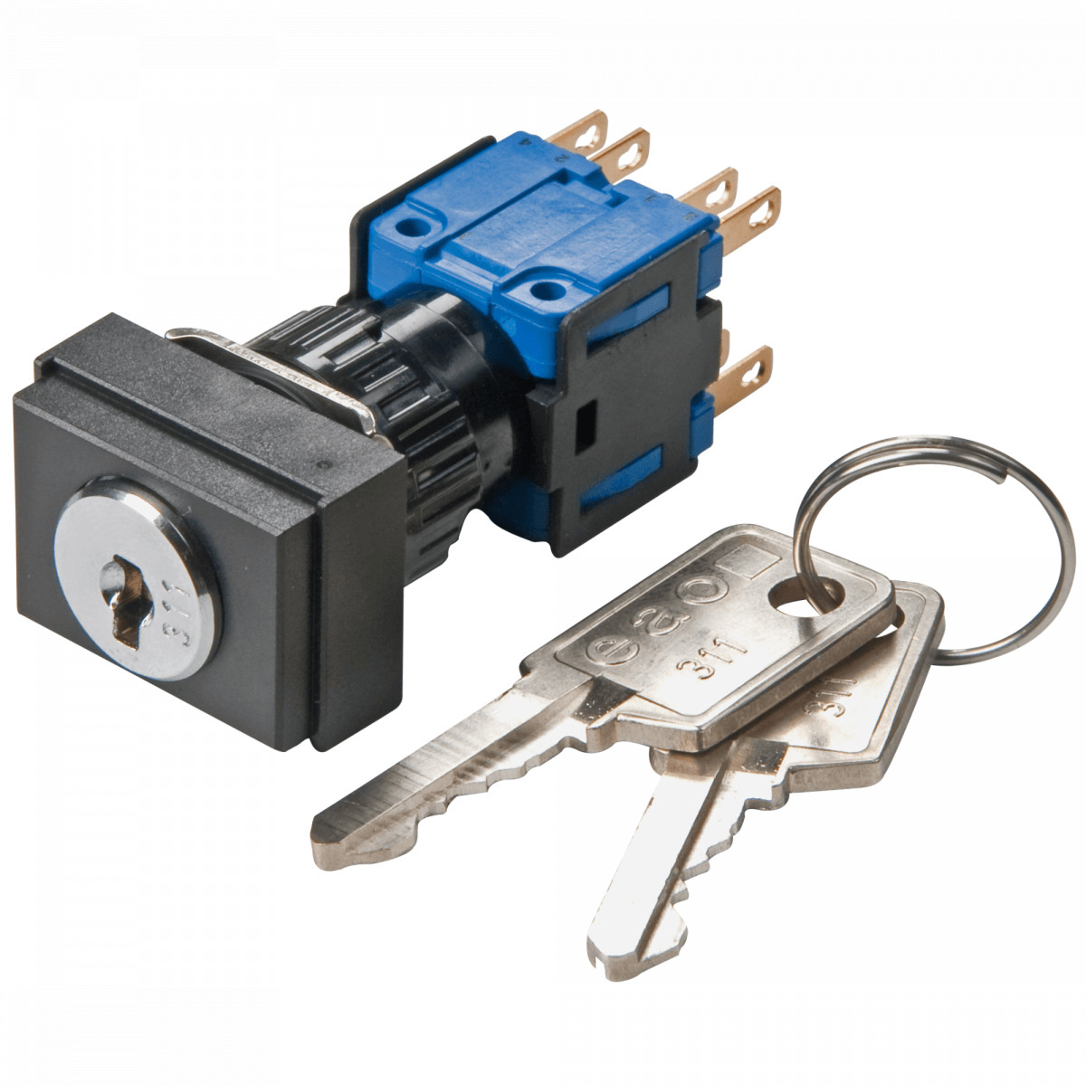 Eao Keylock switch 3 positions mom-0-mom spe 2nc+2no ST/PT 18x24