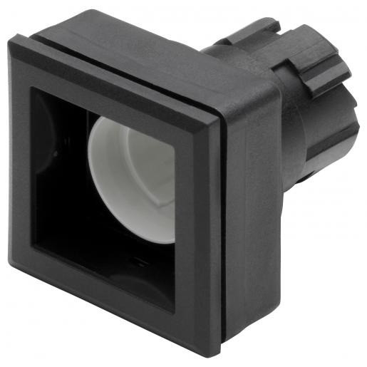Eao Verlichte drukknop (puls) zwart 35x35mm