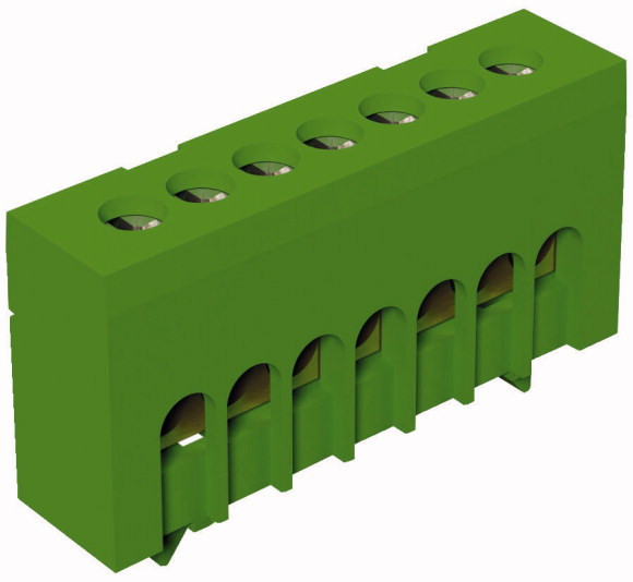 Eaton Aansluitmateriaal Aansluitblok Voor interne aarde, kleur groen, 63a, 7 aansluitklemmen,
