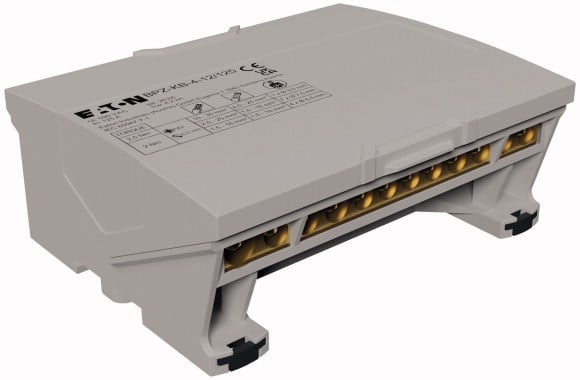 Eaton Aansluitmateriaal Aansluitblok Voor voeding 4P, 125a, 4 X 12 aansluitklemmen, 7 modules
