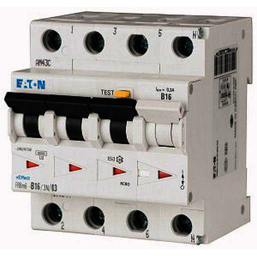 Eaton Aardlekautomaat FRBM6 C-kar.6a 30ma 3P+N 6ka