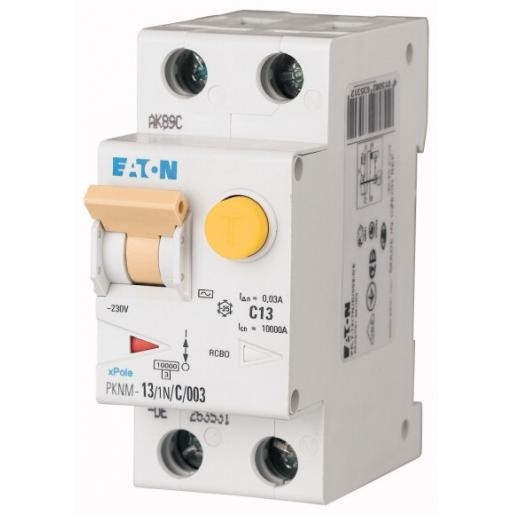 Eaton Aardlekautomaat PKNM C-kar.13a 300ma 2 polig incl.nul 10 ka