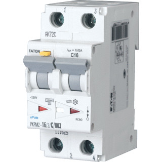 Eaton PKPM2 aardlekautomaat 2P 10a 0,03a C