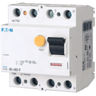 Eaton Aardlekschakelaar 25a 4-polig 30ma type F kortvertraagd