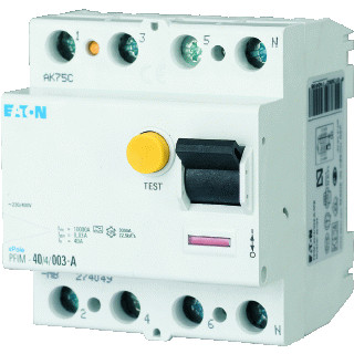 Eaton Pfim aardlekschakelaar 4P 100a 0,1a